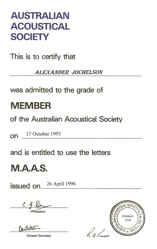 Australian Acoustical Society (AAS)